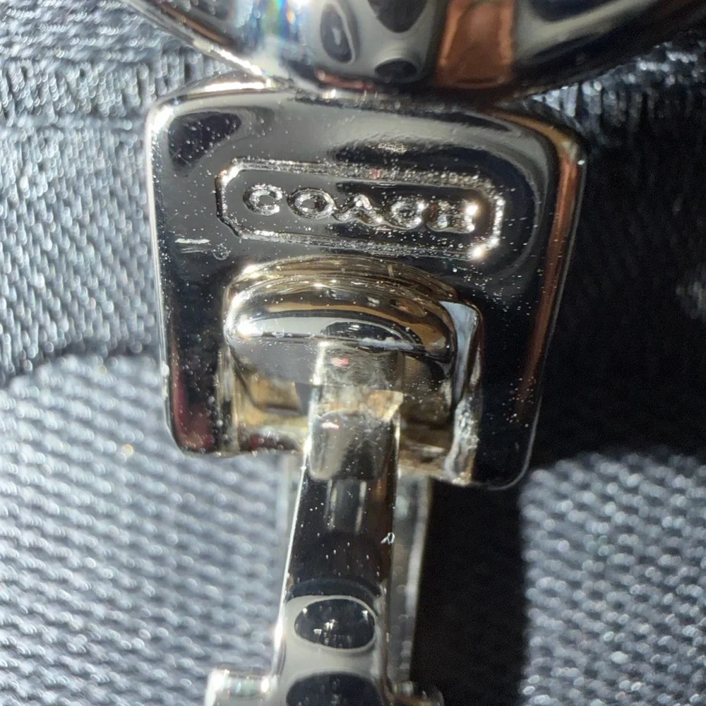 Vintage Y2K Coach Rare Black Signature Hamptons Hobo Bag EUC - Picture 3 of 11